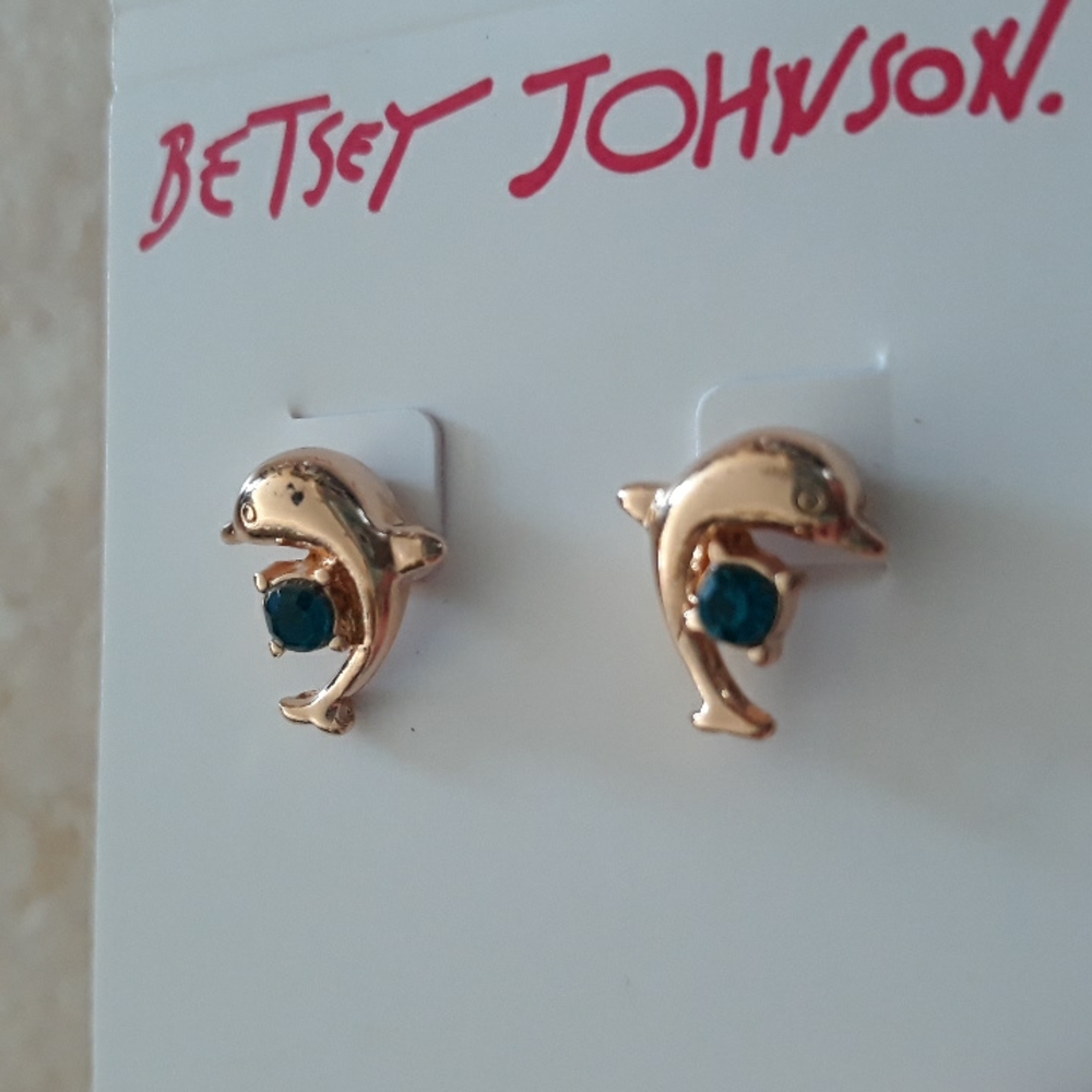 3x*Host Pick*Betsey Johnson dolphin earrings - Picture 8 of 11